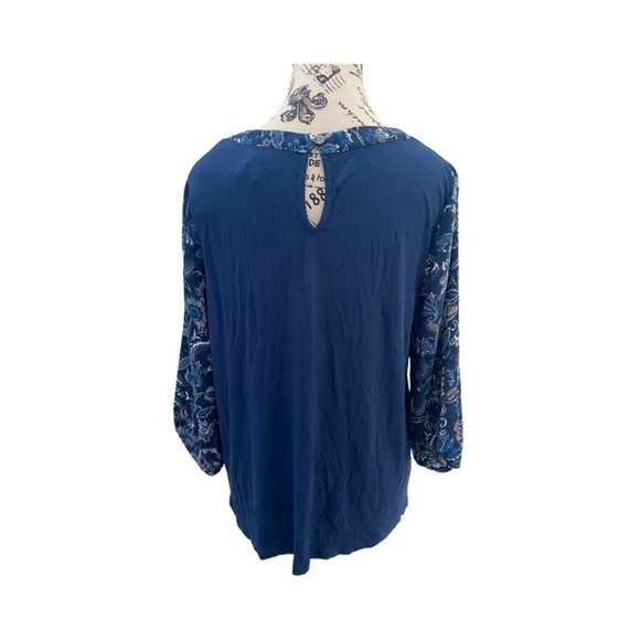 Papermoon Filippa Paisley Floral Print 3/4 Sleeve Blouse Top NWT Size M - Picture 9 of 10